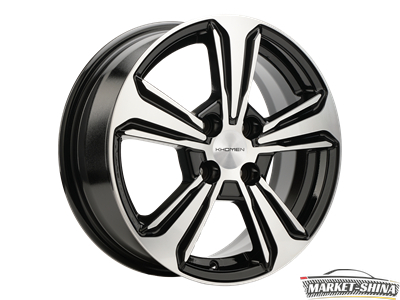 Khomen 1502 6 x 15 4*100 Et:45 Dia:54.1 Black-FP