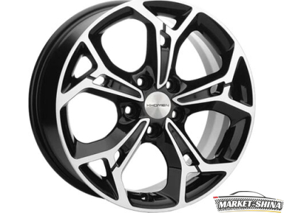 Khomen KHW1702 (DFM580) 7 x 17 5*110 Et:45 Dia:67.1 Black-FP