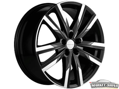 Khomen KHW1905 (Kodiaq/Tiguan) 7.5 x 19 5*112 Et:43 Dia:57.1 Black-FP
